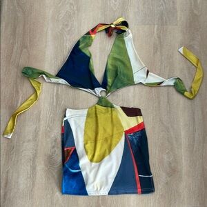 Farai London Colorful Mini Dress